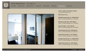 Haus Rosenthal, Berlin / internet presentation, Germany