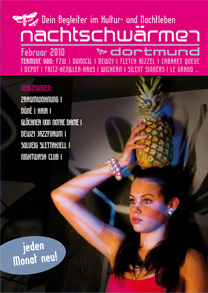 Cover Nachtschwärmer / Nightlife-Flyer for Dortmund, Germany